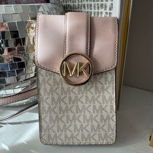 Michael Kors Blush and Beige Crossbody Bag